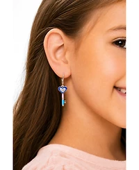 Chanteur Kids Heart Hypoallergenic Earrings for Girls with Sterling Silver Leverbacks