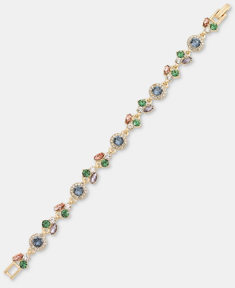 Givenchy Crystal Multi-Stone Pear Statement Flex Bracelet