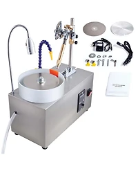 Sevorley Gem Faceting Machine, 180W Jade Grinding and Polishing Machine with Adjustable 0-2980 Rpm Speed and Manipulator