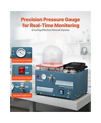 Sevorley Vacuum Investment Casting Machine with Melting Furnace, All-in-One Jewelry Caster