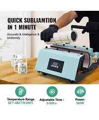 Sevorley Tumbler Heat Press Machine, 11-30 oz Mug Press with Sublimation Kit and Digital Temp and Time Control