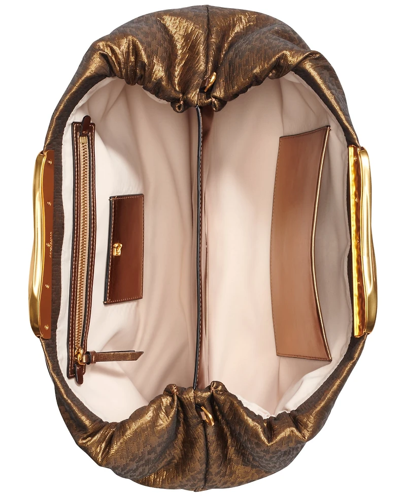 Donna Karan New York Poplin Extra-Large Clutch Handbag