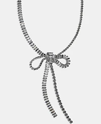 Givenchy Crystal Bow Statement Necklace, 20" + 3" extender