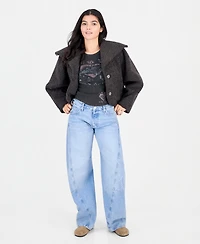 Free People Women's Softest Touch Cropped Faux-Fur Jacket