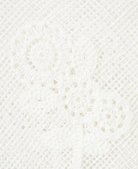 Mango Women's Floral Crocheted Mini Skirt