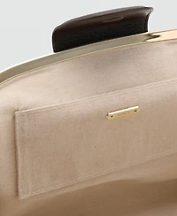 Mango Women's Metallic Details Large Clutch