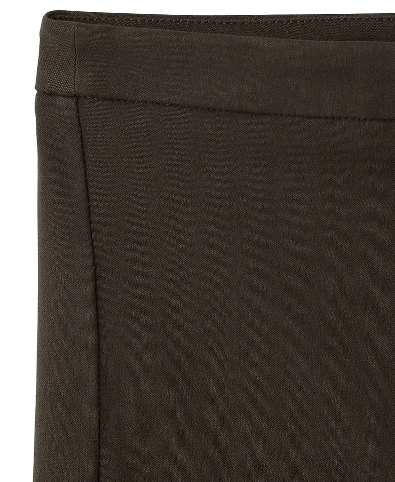 Mango Women's Mid-Rise Straight-Cut Crop Pants