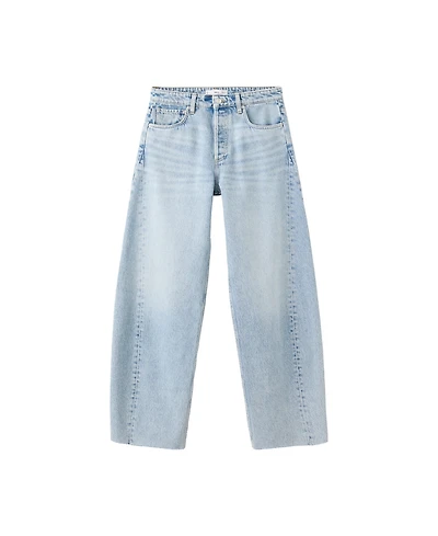 Mango Women's Mid-Rise Baggy Balloon Jeans