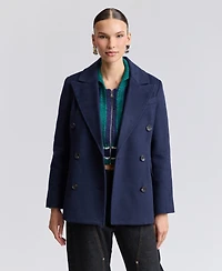 Avec Les Filles Women's Double-Breasted Blazer