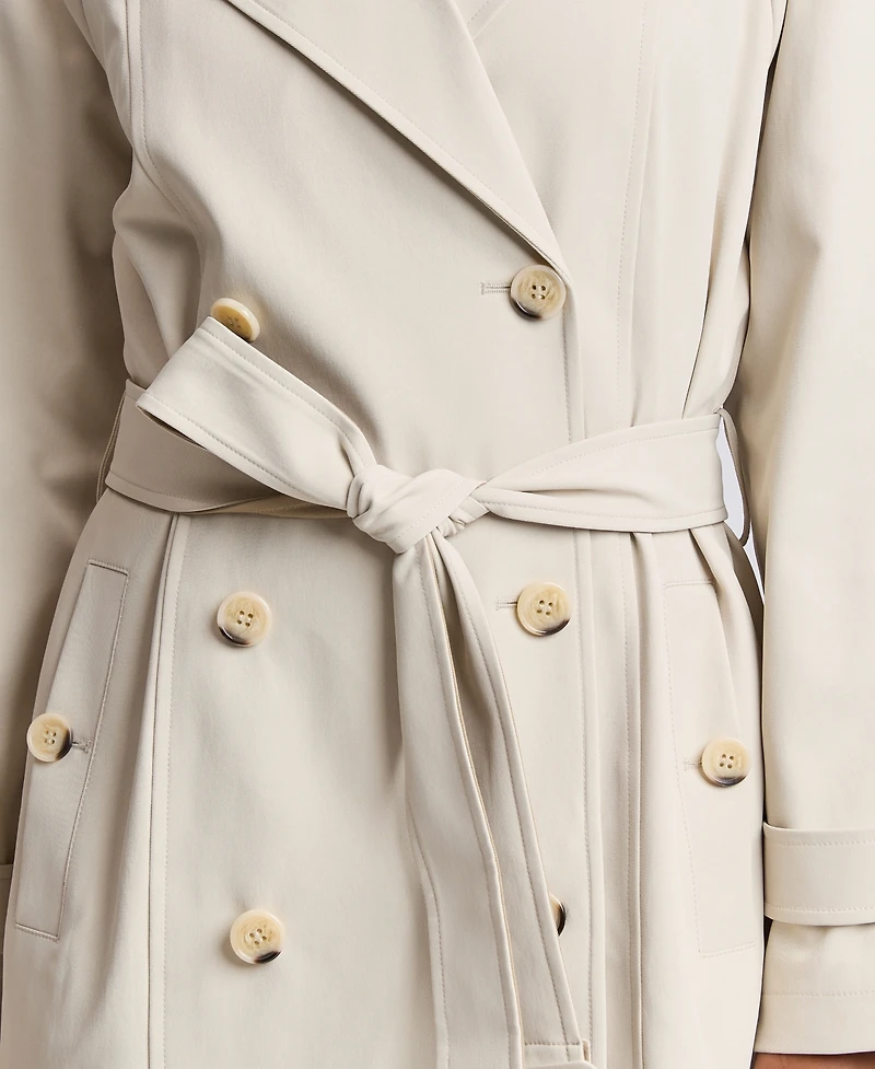 Avec Les Filles Women's Belted Double Breasted Trench Coat