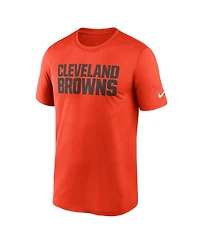Nike Men's Orange Cleveland Browns Primetime Legend Wordmark Dri-fit T-Shirt