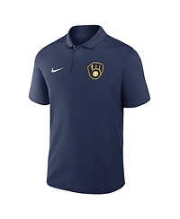 Nike Men's Navy Milwaukee Brewers Dri-fit Victory Polo Shirt