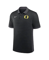 Nike Men's Black Oregon Ducks 2026 Early Season Coaches Sideline Victory Stripe Dri-fit Polo Shirt