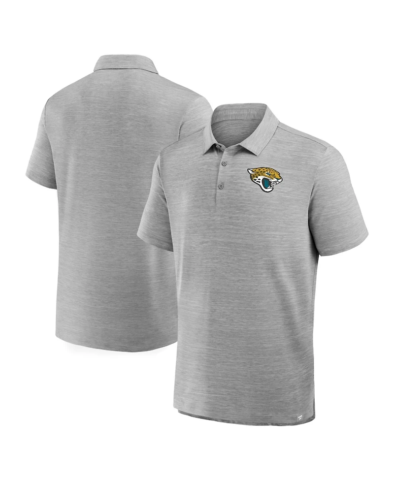 Fanatics Men's Heather Gray Jacksonville Jaguars Clutch Polo Shirt