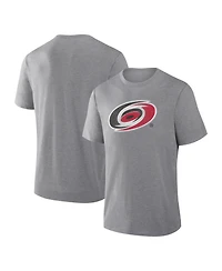 Fanatics Men's Heather Gray Carolina Hurricanes Elevated Tri-Blend T-Shirt