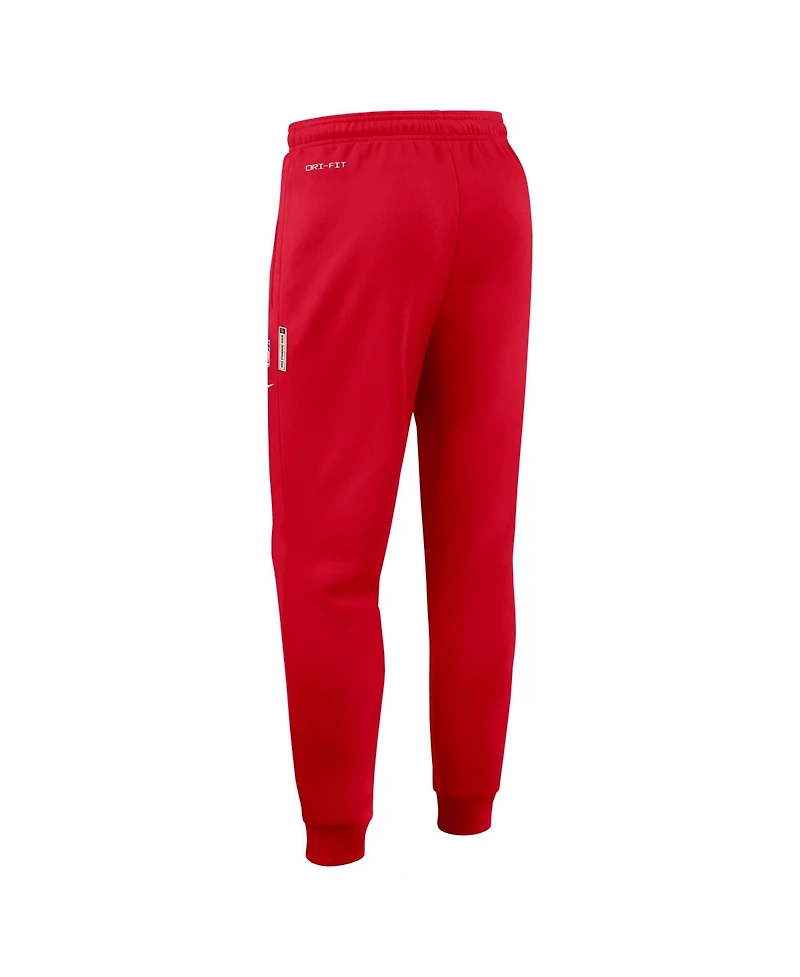Nike Men's Red Kansas City Chiefs Sideline Standard Issue Touchback Kick Dri-fit Taper Pants