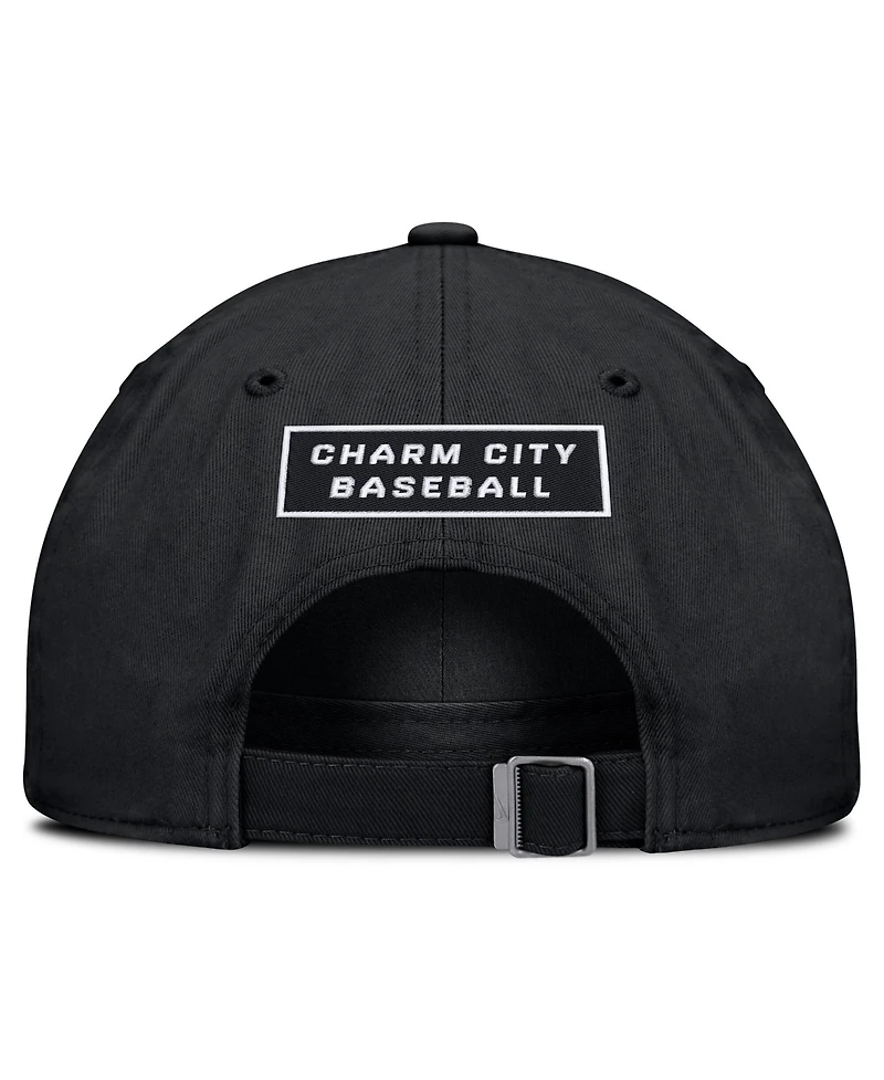 Nike Men's Black Baltimore Orioles Primetime Club Adjustable Hat