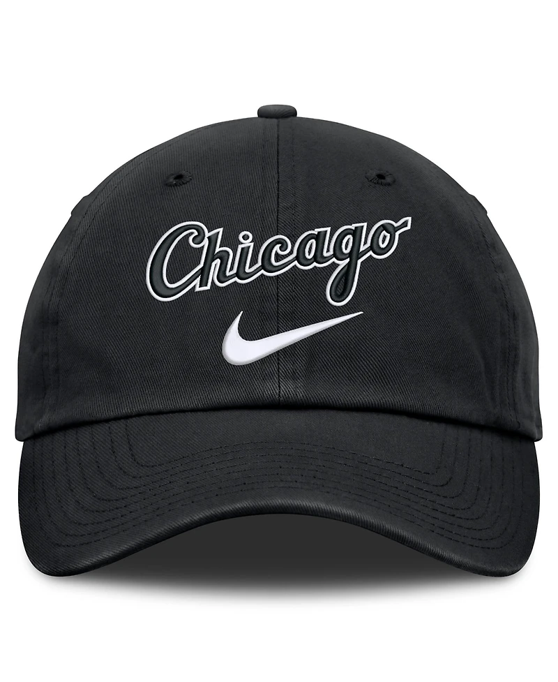 Nike Men's Black Chicago White Sox Primetime Club Adjustable Hat