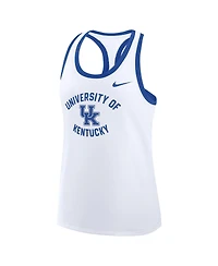 Nike Women's White Kentucky Wildcats Uni Name Tri-Blend Dri-fit Tank Top