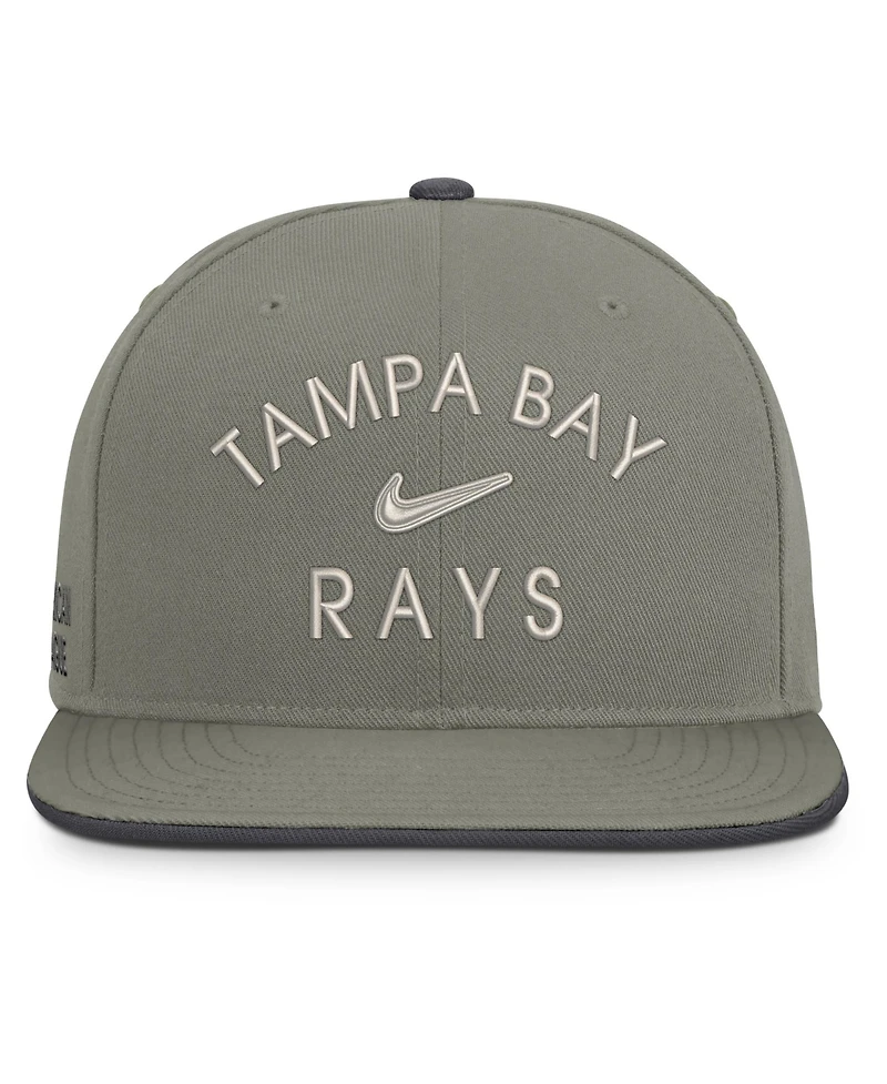 Nike Men's Olive Tampa Bay Rays Pro Dri-fit Snapback Hat