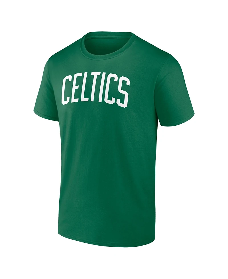 Logo Athletic Men's Kelly Green Boston Celtics Wordmark T-Shirt