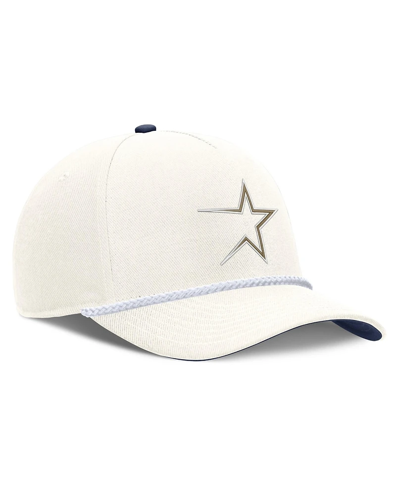 Nike Men's Cream Houston Astros Cooperstown Rise Adjustable Hat
