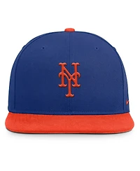 Nike Men's Royal/Orange New York Mets Primetime Pro Dri-fit Snapback Hat