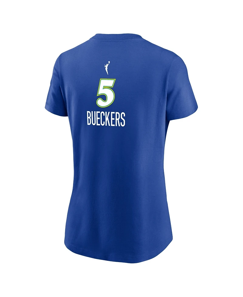 Nike Women's Paige Bueckers Blue Dallas Wings Rebel Edition Name & Number T-Shirt