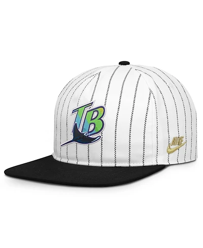 Nike Men's White/Black Tampa Bay Rays Cooperstown Collection Pro Adjustable Hat