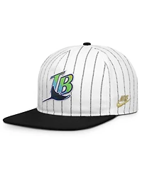 Nike Men's White/Black Tampa Bay Rays Cooperstown Collection Pro Adjustable Hat