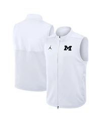 Jordan Men's White Michigan Wolverines Primetime Victory Therma-fit Full-Zip Vest