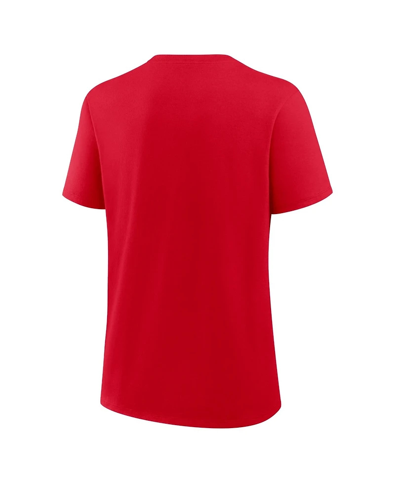 Nike Women's Scarlet Ohio State Buckeyes Primary Logo T-Shirt