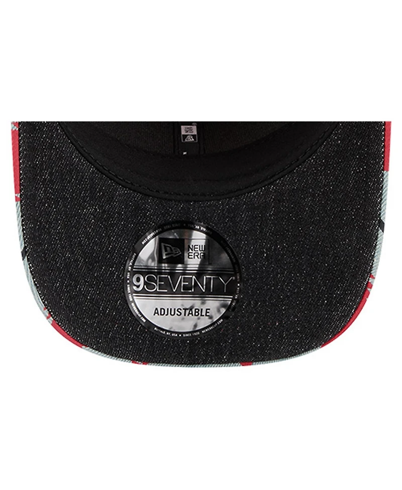 New Era Men's Denim/Red St. Louis Cardinals Aztec Denim 9SEVENTY Adjustable Hat