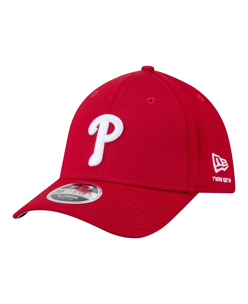 New Era Men's Red Philadelphia Phillies Dash 39THIRTY Flex Hat