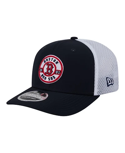 New Era Men's Navy Boston Red Sox Active 9SEVENTY Adjustable Trucker Hat