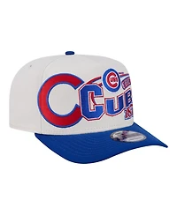 New Era Men's Cream/Royal Chicago Cubs Classic A-Frame 9FIFTY Snapback Hat