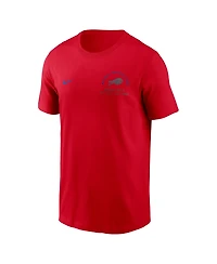 Nike Men's Red Buffalo Bills Split Logo T-Shirt