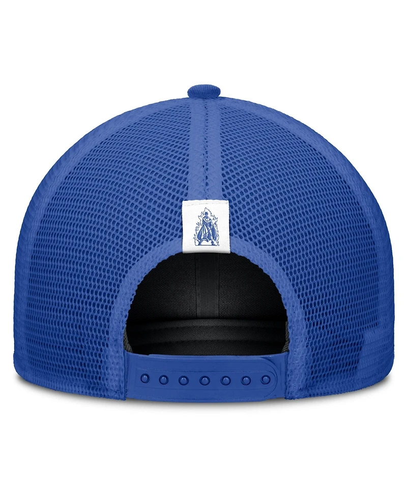 Nike Men's and Women's Beige/Royal Duke Blue Devils Legacy Rise Trucker Adjustable Hat