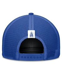 Nike Men's and Women's Beige/Royal Duke Blue Devils Legacy Rise Trucker Adjustable Hat