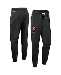 Nike Men's Black Cincinnati Bengals Sideline Standard Issue Touchback Kick Dri-fit Taper Pants