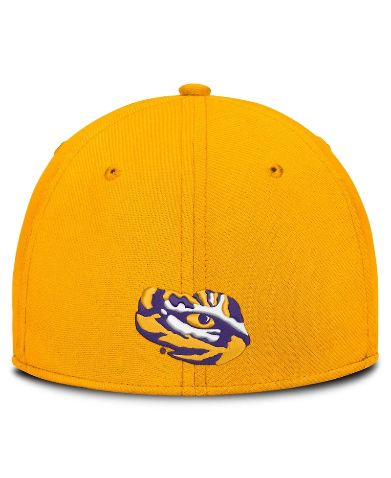 Nike Men's Gold Lsu Tigers Game Day Rise Swooshflex Hat