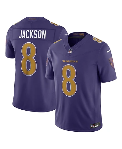 Nike Men's Lamar Jackson Purple Baltimore Ravens Alternate Vapor F.u.s.e. Stitched Limited Jersey