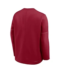Jordan Men's Crimson Oklahoma Sooners 2026 Sideline Coaches Therma-fit Long Sleeve T-Shirt