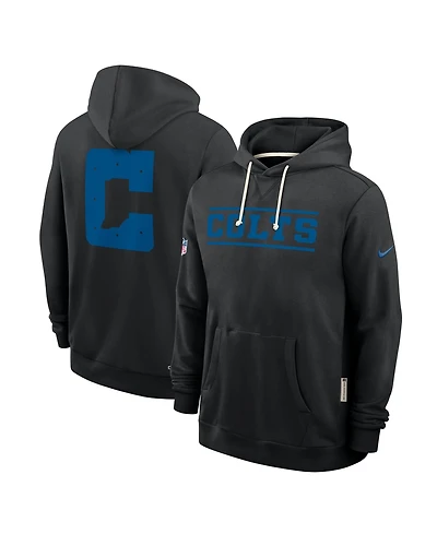 Nike Men's Black Indianapolis Colts Standard Issue Replay Officials Alternate Dri-fit Hoodie
