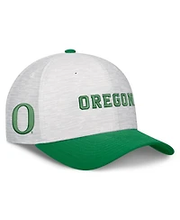 Nike Men's and Women's White/Green Oregon Ducks Primetime Rise Adjustable Hat