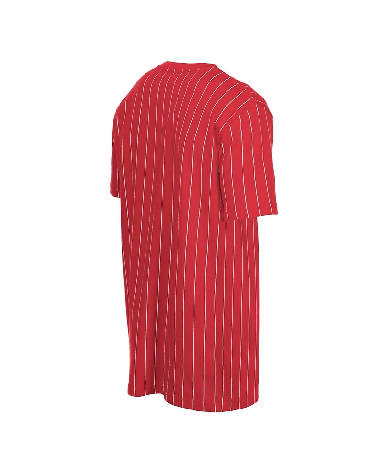 New Era Big Boys and Girls Red Texas Rangers 2026 City Connect Pinstripe T-Shirt