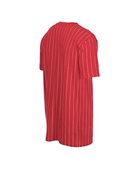 New Era Big Boys and Girls Red Texas Rangers 2026 City Connect Pinstripe T-Shirt
