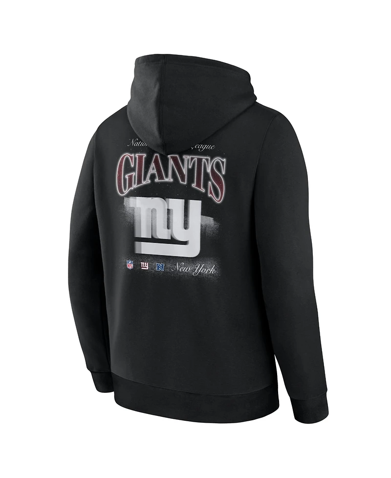 Fanatics Men's Black New York Giants Nightfall Long Sleeve Fleece Hoodie