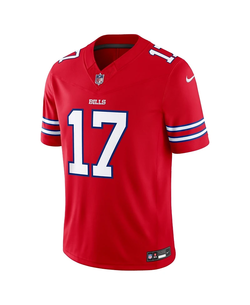 Nike Men's Josh Allen Red Buffalo Bills Alternate Vapor F.u.s.e. Stitched Limited Jersey