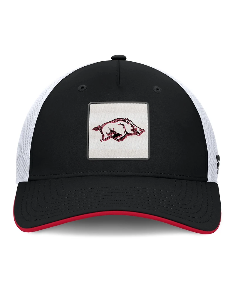 Fanatics Men's Black Arkansas Razorbacks 5-Panel Matter Flex Hat